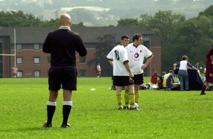 Aidy and Simon Preparee to kick off for the WIFC B Team at World